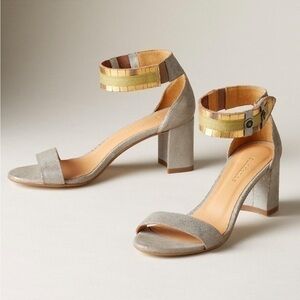 Twilight Zephyr silver leather sandals From Sundance size 40